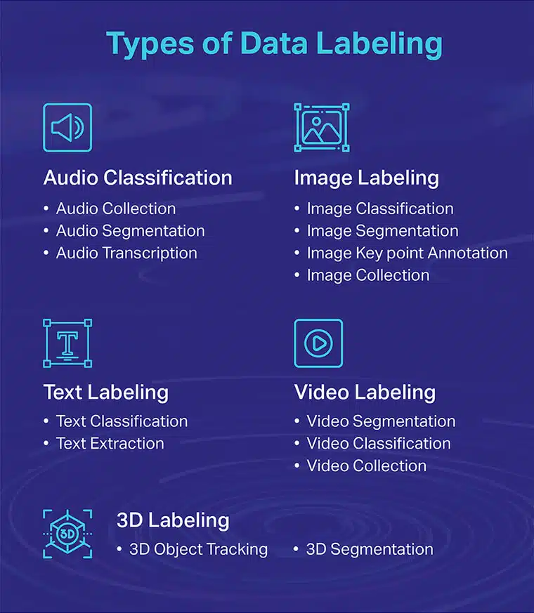 Types of data labeling
