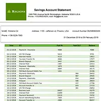 Bank Statement Dataset (Document AI)
